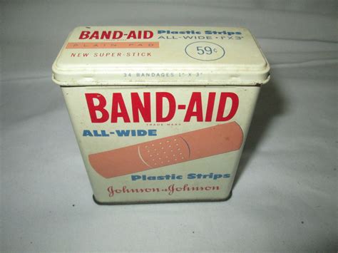 Metal Bandaid Box for sale 